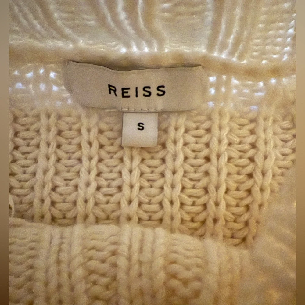 Reiss Harley Wool Cashmere Blend Chunky Oversized Turtleneck Small Snow Day Cozy - Picture 5 of 8